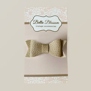 Lexie Bronze Baby Bow Clip - Bella Blossom Bows