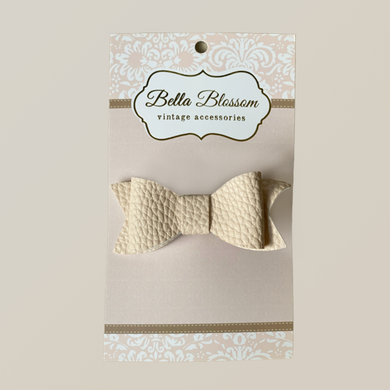 Lexie Sand Baby Bow Clip - Bella Blossom Bows