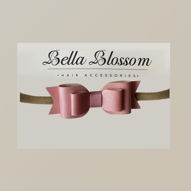 Stormi Petal Pink Baby Bow - Headband - Bella Blossom Bows