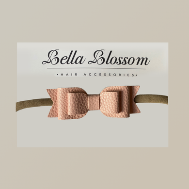 Stormi Peach Baby Bow - Headbands - Bella Blossom Bows