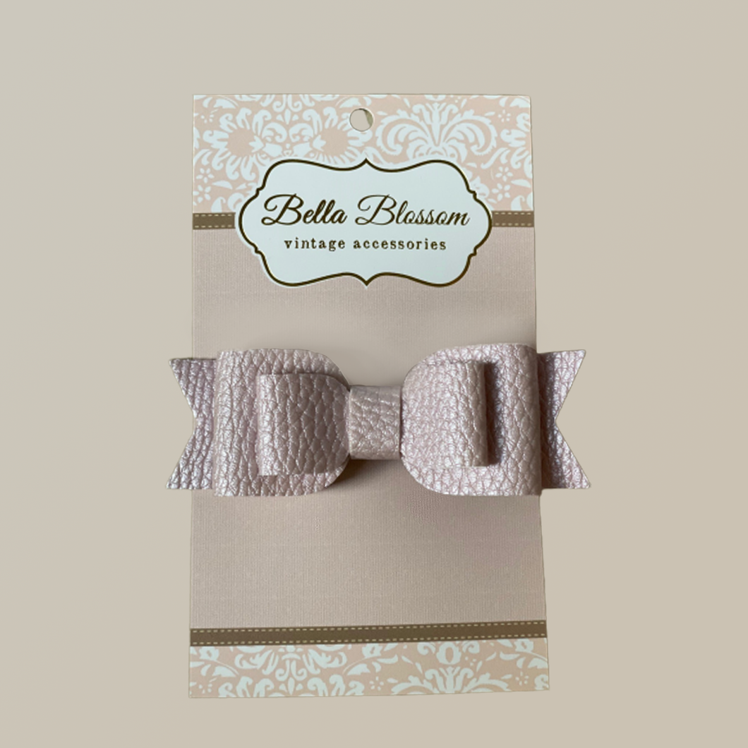 Ruby Lilac Baby Bow Clip - Bella Blossom Bows